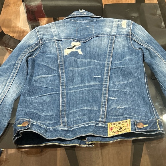 First Edition #1139 True Religion Jimmy Mountain Jam Jean Jacket Womans Size-M - Picture 12 of 14